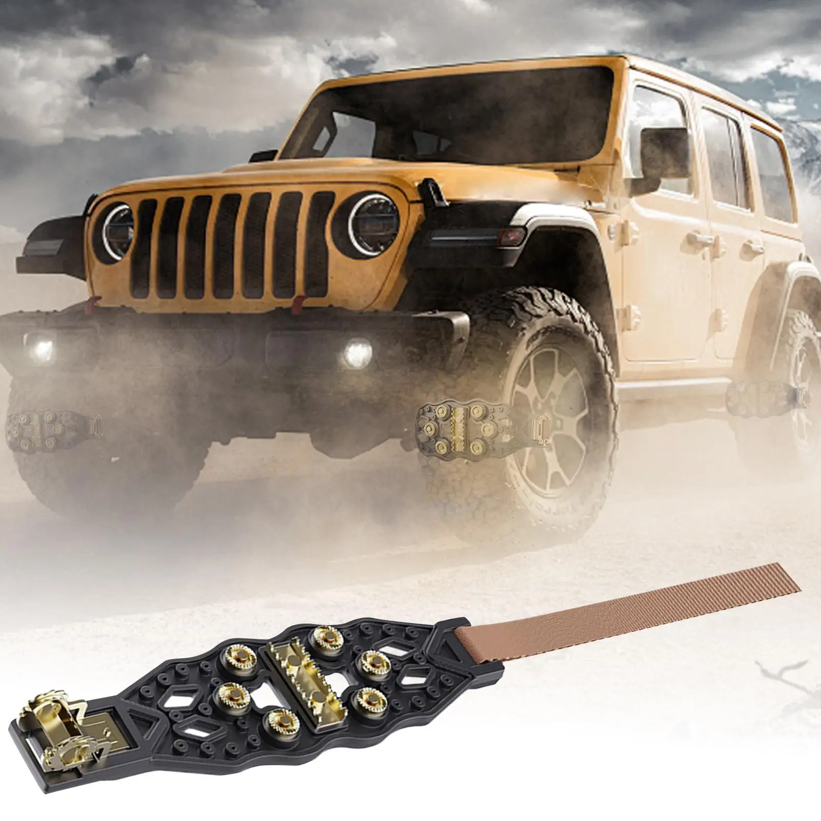 Snow Chains For Trucks Anti-Slip Heavy-Duty Traction Devices Quiet Tire Chains For Pickup Trucks For Ice Winter Hiking Trailer