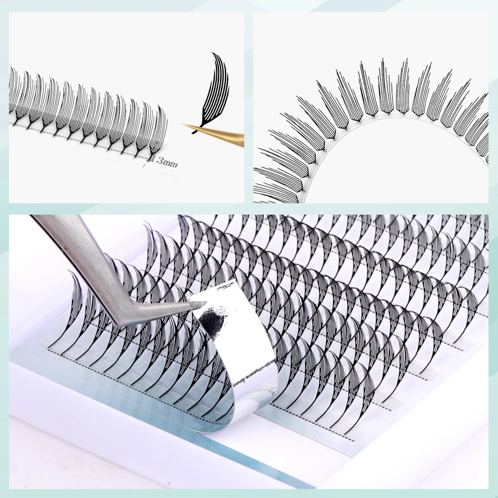 240Fans Comic Spits wimpers D-Curl premade manga veer fee vorm wimperverlenging cosplay Cosmetica individuele Makeup Tools