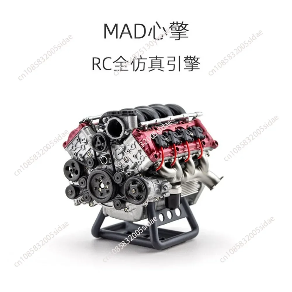 Engine Internal Combustion Model Assembly Kit RC Full Simulation Engine Suitable for RC Car