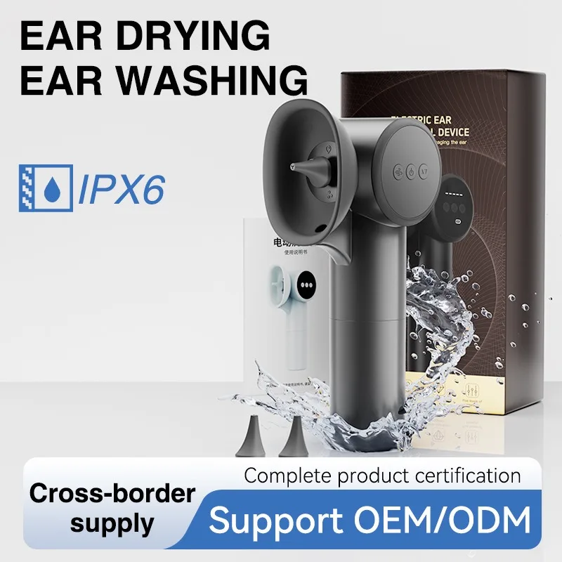 Electric Ear Cleaner Irrigation Kit with Ear Drying for Swimming & Home Use