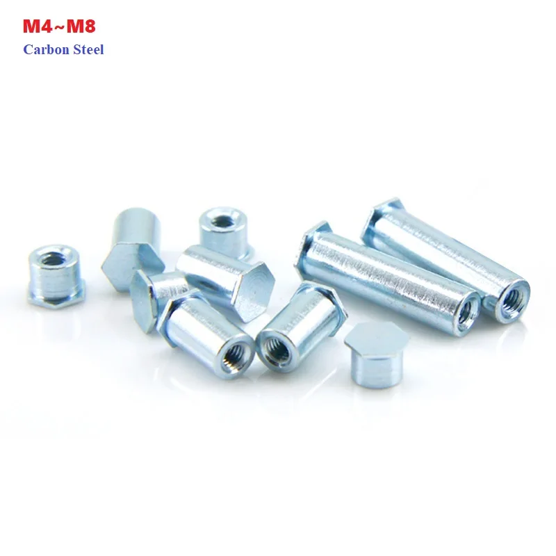 Rivet Stud Blind Hole BSO Riveting Piece Pressure Plate Screw Nut M4 M5 M6 M8 Hexagon Head Blind Hole Studs
