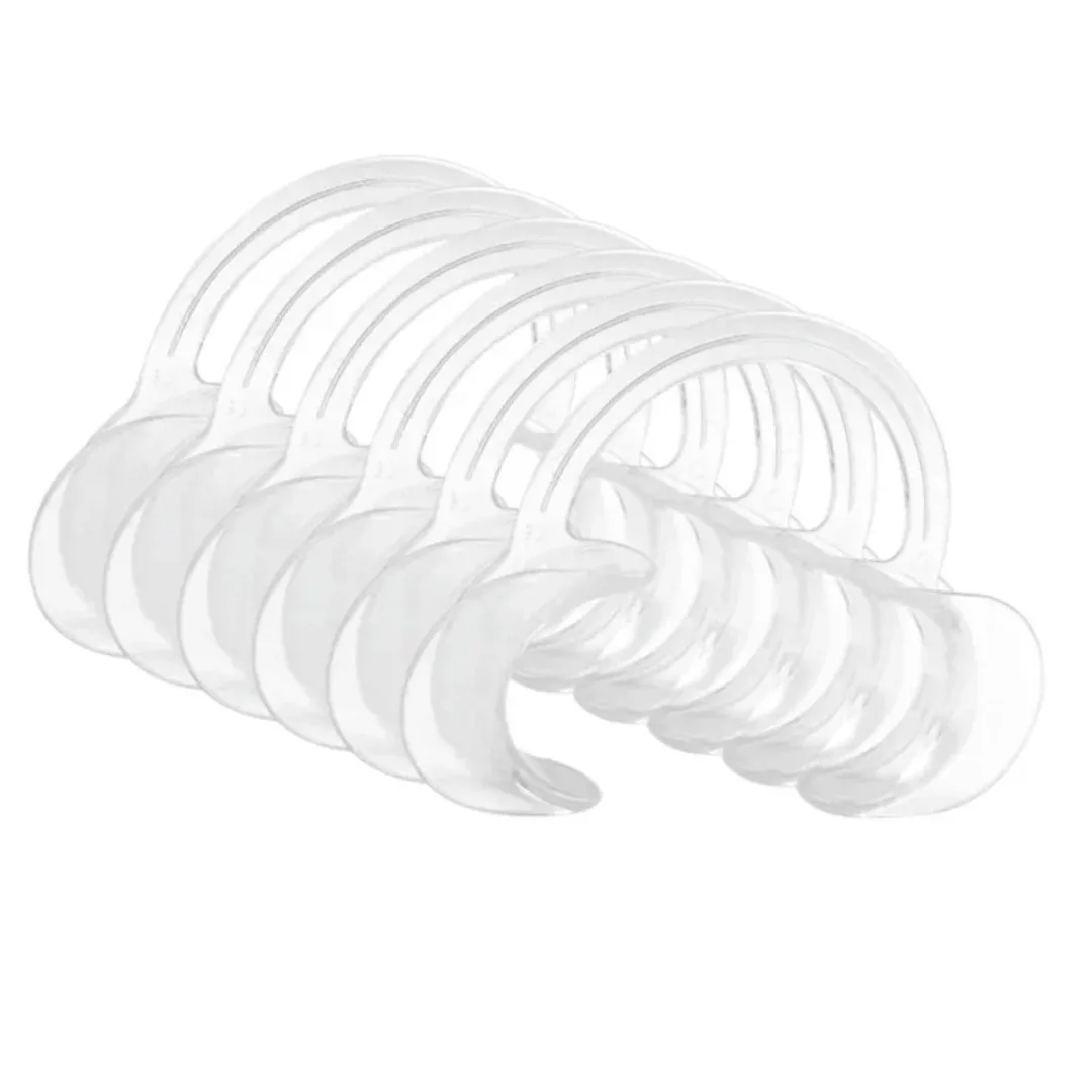 5 Pcs C-Shape Dental Cheek Retractor M Size Mouth Opener Dental Treatment Opener Dental Tooth Restoration Tool  Accessories