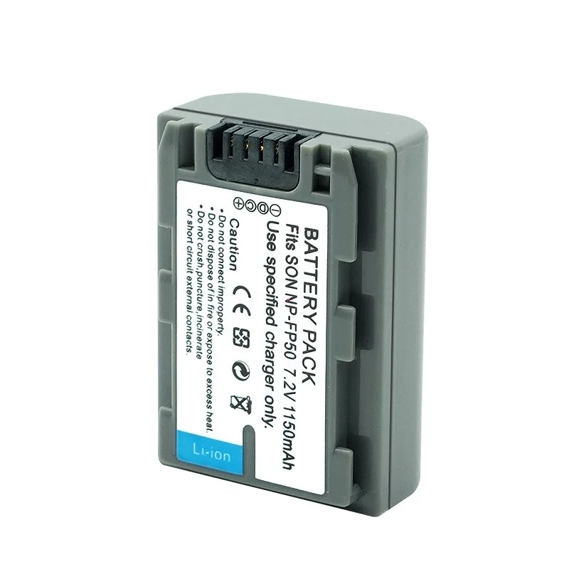 NP-FP51D 7.2V 1150mAh Camera Battery for Sony NP-FP51 NP-FP50 DCR-DVD805E NP-FP30 Replacement Rechargeable Lithium Battery