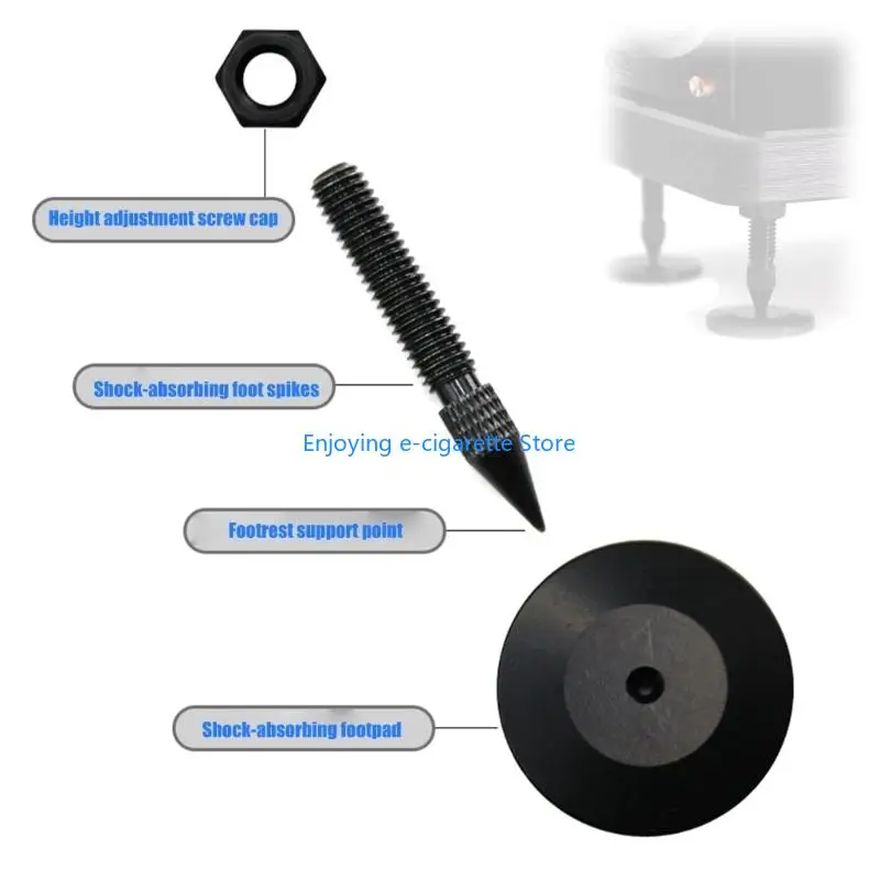 Metall Lautsprecher Vibration Isolation Spikes Vibration Dämpfer AntiSlip Füße Pad Y4QF – Detail 4