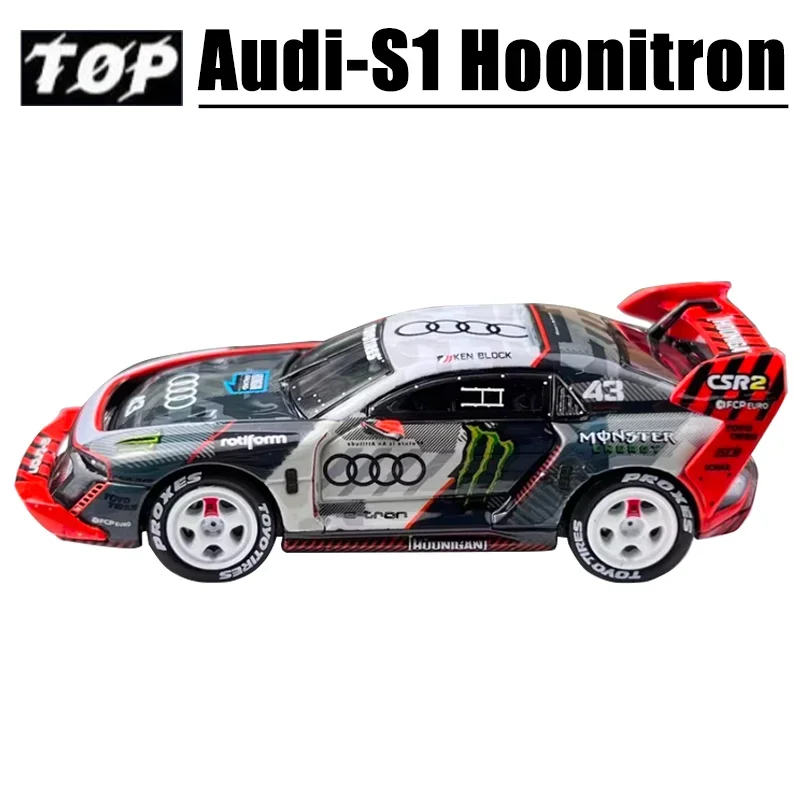 Top Models 1/64 Audi S1 Hoonitron Limited Edition Alloy Toy Motor Vehicle Diecast Metal Model Gifts