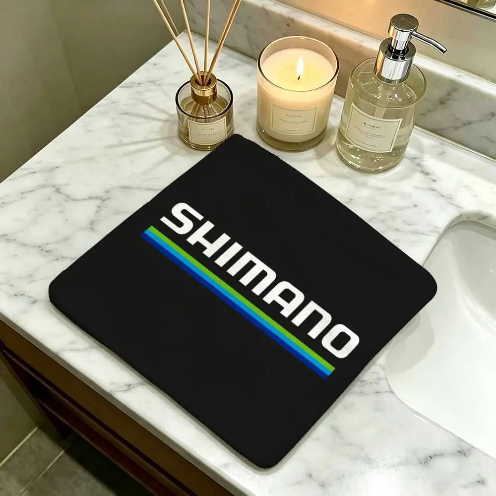LOGO S-Shimano Polyester  Hanging Style Hand Wiping Towel Polyester Cotton Anti-fade For Indoor Kitchen Living Room