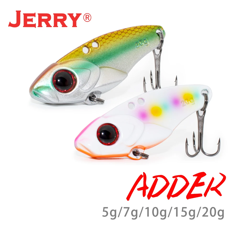 Jerry Rattlesnake 5g/7g/10g/15g/20g Metal VIB Lure Pencil Balancer Spoon Jig Painting Fishing Hard Bait Sinking Vibration Bait P