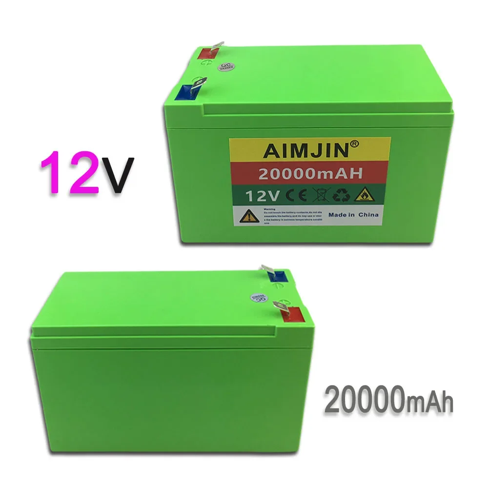 Batería de iones de litio recargable, pulverizador agrícola, estéreo, luz Solar al aire libre, Universal para Carro de bebé, 12V, 20000mAh/20Ah