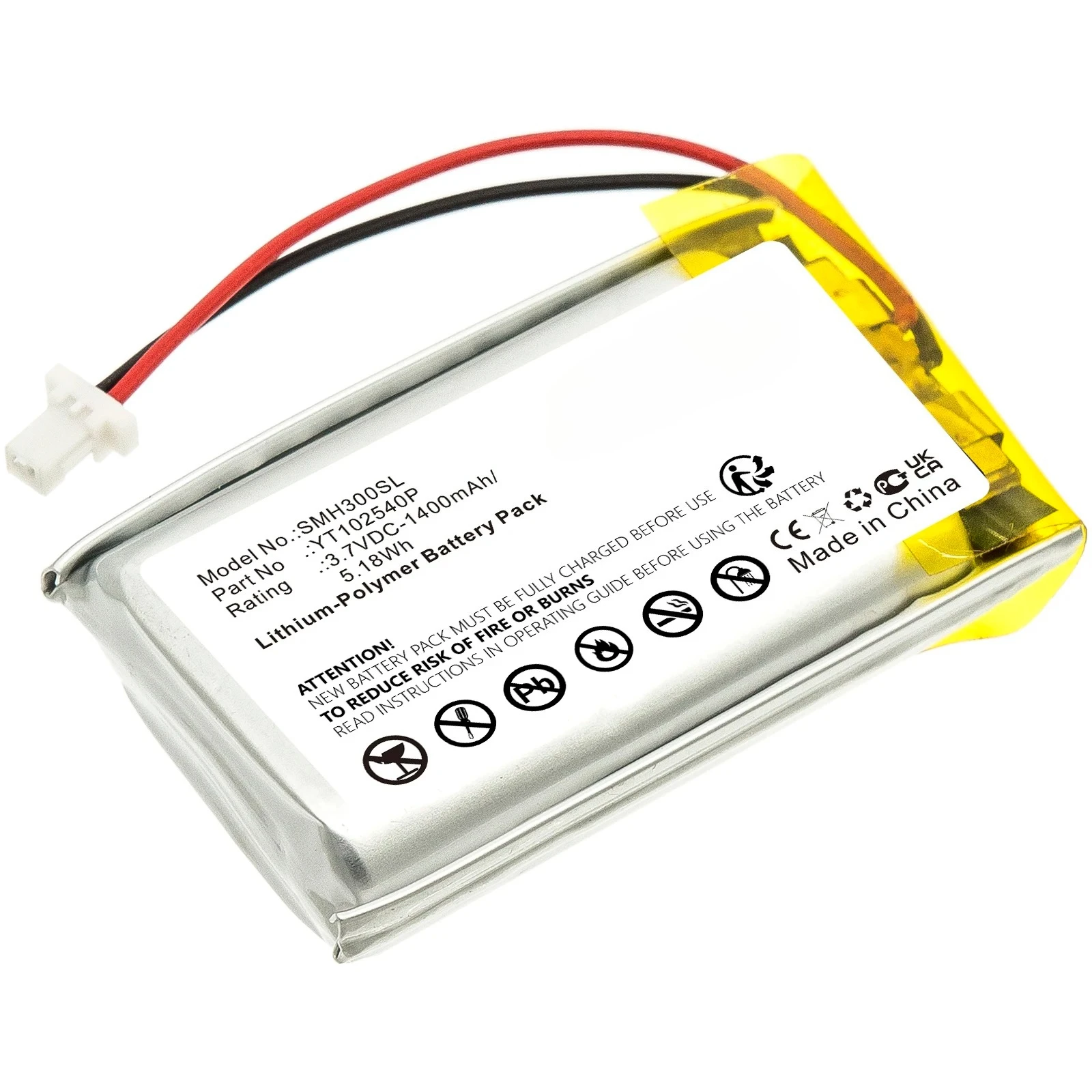 1400mAh Wireless Headset battery YT102540P for Sena 30K, SP46, 50S +TOOLS KIT 3.7V