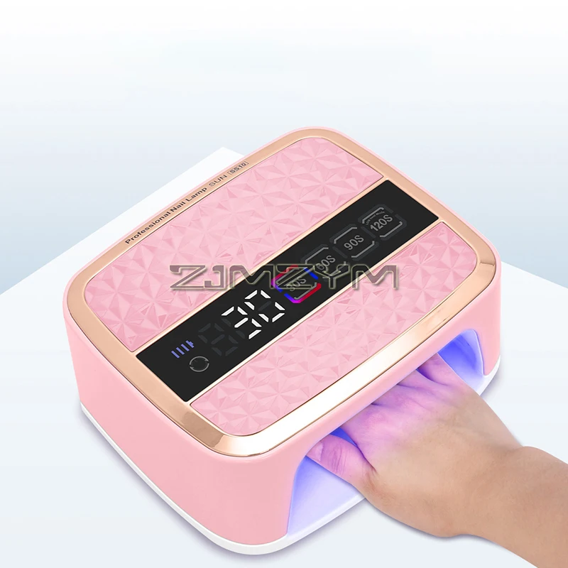 UV-LED-Nagellampe, 168 W Nagelhärtungslampen für Zuhause und Salon, LED-Nageltrockner für Gelpolitur mit automatischem Sensor/4 Timer-Einstellungen