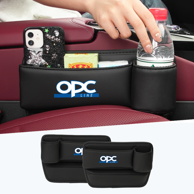 Car Seat Gap Organizer Storage Box Cup Phone Holder Interior Accessories For OPEL OPC Line Astra H J K Zafira B Corsa D Insignia