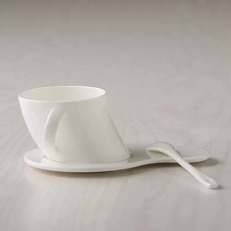 200ML European Style Rose Flower Teacup Set Ceramic Coffee Mug With Dessert Tray Home Office Phnom Penh Cup And Saucer