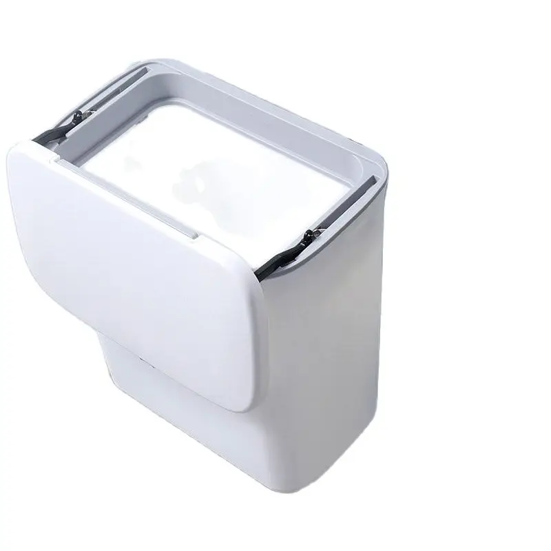 

PGY Household Toilet Toilet Paper Basket with Toilet Trash Can Kitchen Large Trash Basket Wall-mounted Bathroom Toilet Trash Can