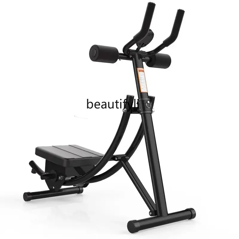 zqFoldable AB Rocket Abdominal Muscle Fitness Equipment Beauty Waist Tummy Rolling Machine Belly Contracting Exercise Training