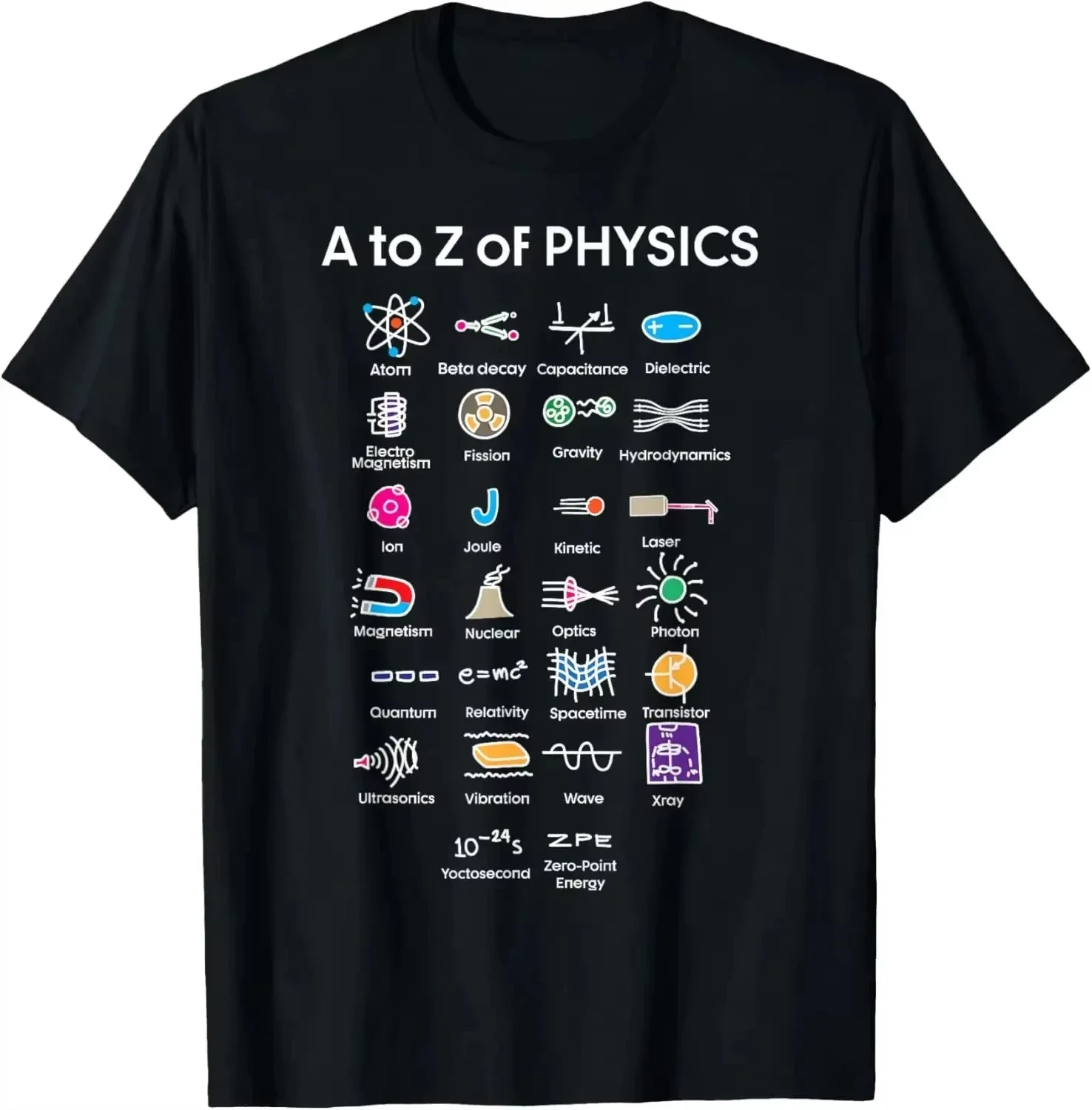 Camiseta de ciencia para estudiantes de física cuántica, camisetas gráficas estampadas personalizadas, Camiseta para mujer, pantalón corto informal de manga