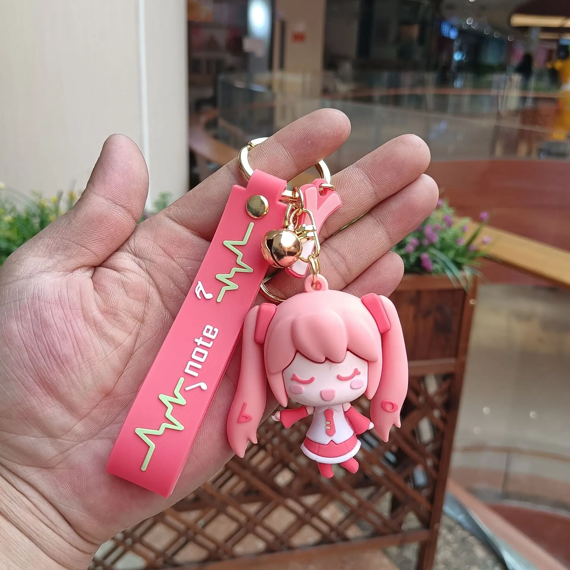1 قطعة ل هاتسون ميكو المفاتيح أنيمي الشكل المدرسية قلادة سيارة كيرينغ الحلي حقيبة بنقوش كرتونية سحر
