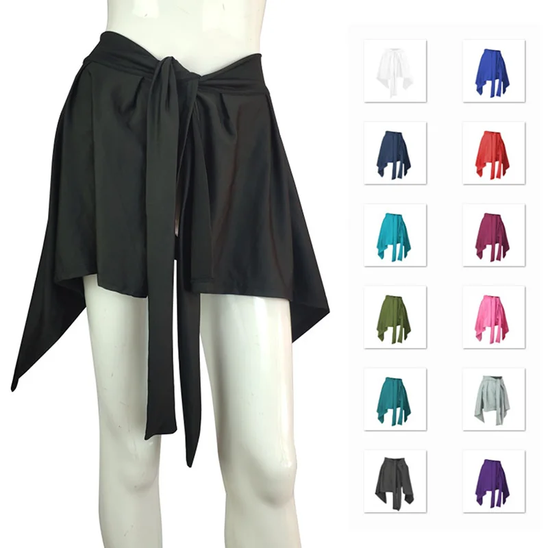 Jogging Yoga Skirts Long Straps Tennis Ballet Skirt Women All-match Hip Covering Bottoms Covered Buttocks Scarf