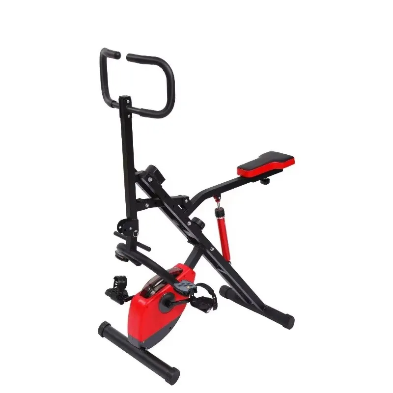 Foldable Indoor Exercise Spin Bike - Magnetic Brake System Quiet Gym Equipment for Home Use with Durable Construction