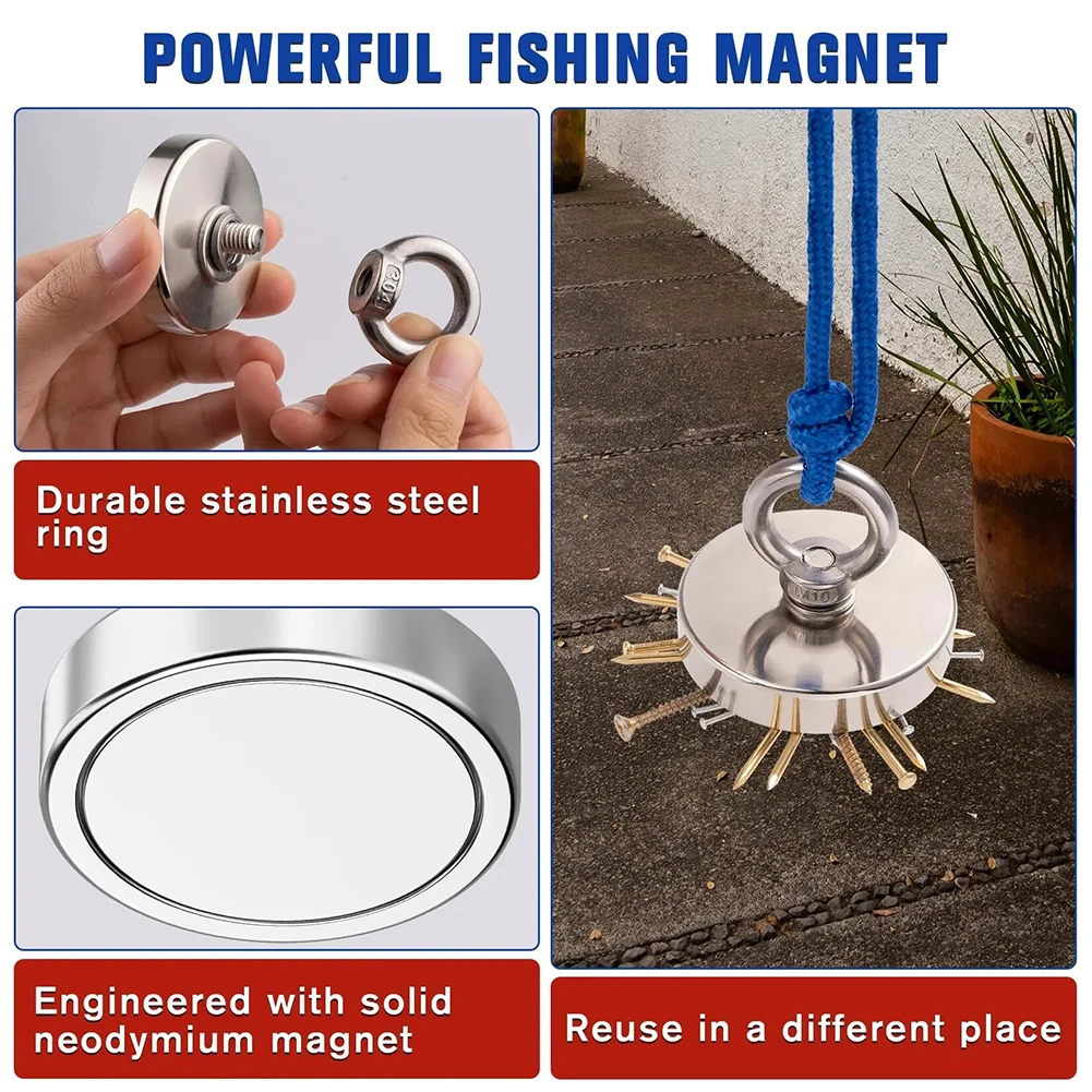 Magnets Multipurpose Magnets Fishing Kit Fishing Goods For Retrieving In River And Magnetic