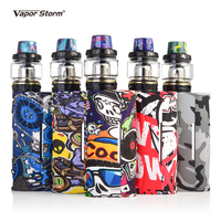 Vapor Storm Baby Hawk Tank 80w Box Mod Mesh Coil Vape Kit ABS Graffiti Cover Electronic Cigarette Power TC Mod 510 Thread