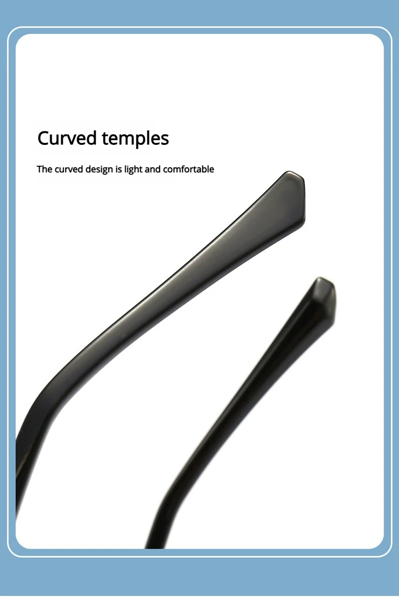 Leichte Augenbrauen-Anti-Blaulicht-Brille für Herren und Damen, klassische blaue Licht-blockierende Brille, modische Computer-Brille – Detail 9