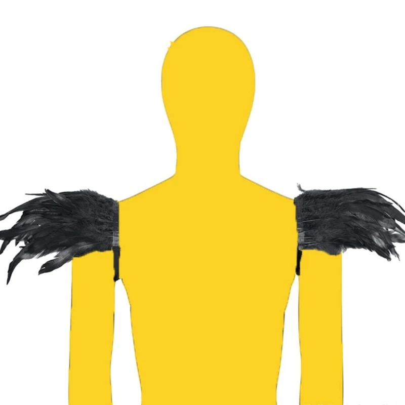 E15F Halloween Shoulder Wrap Witch Costume Breathable Trim Shawl Party Cosplay Reusable Trim Cloak