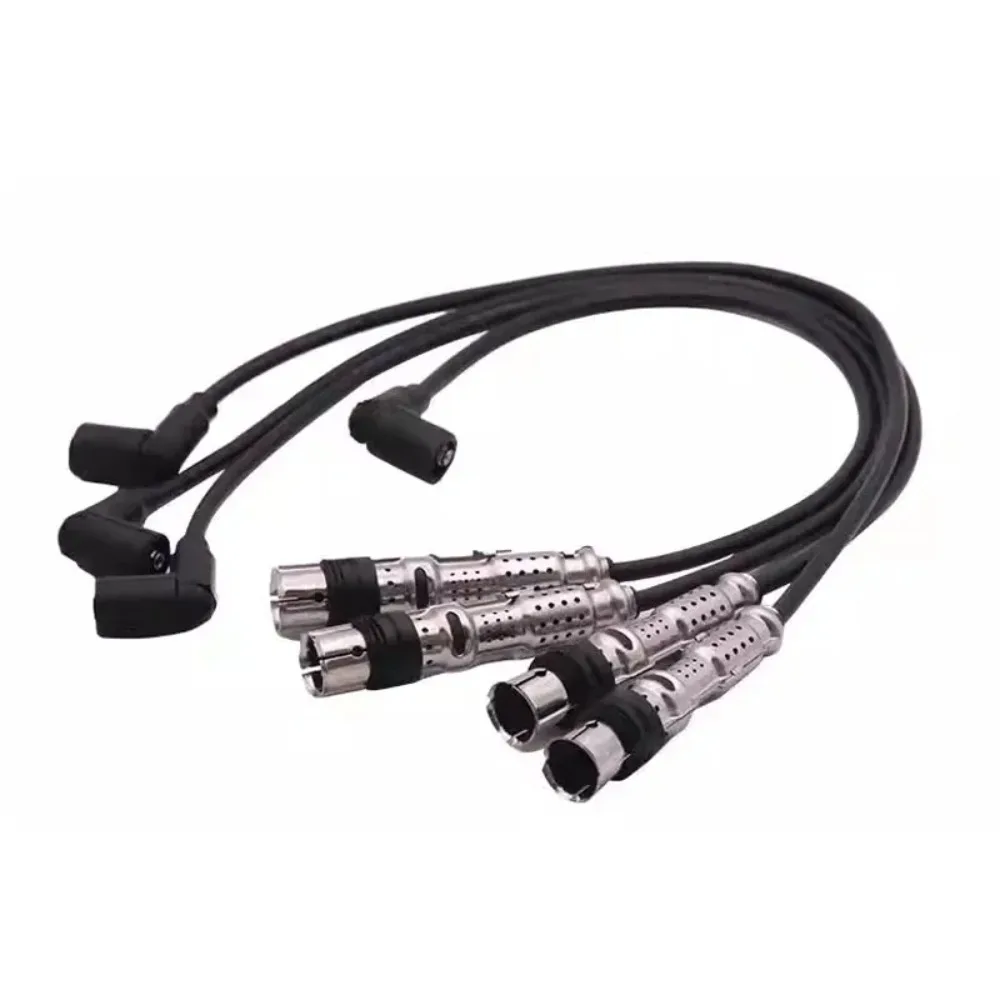 06A905409L Ignition Cable Set Lead Ignition Coil High Voltage Package for Vw Beetle Bora Golf Jetta Polo Sharon Skoda Seat