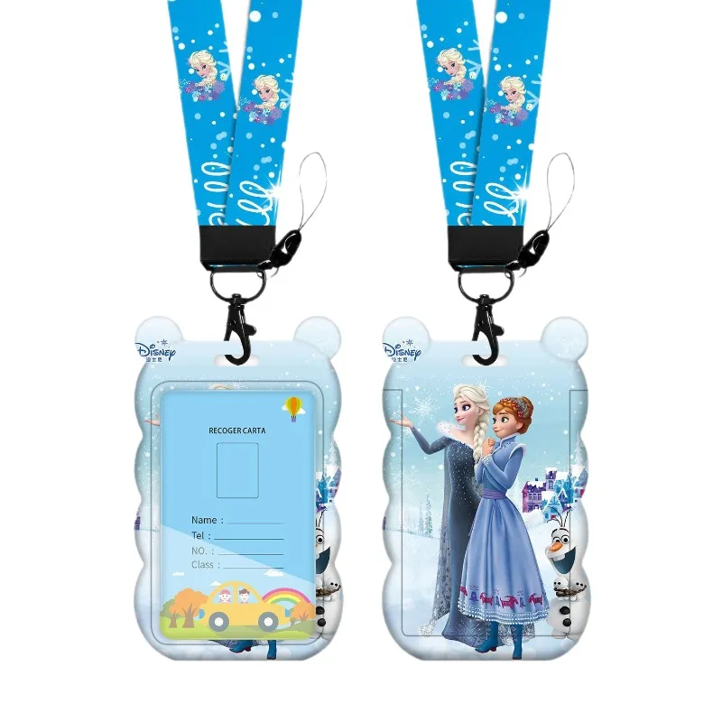 

Disney Frozen Princess Card Holder for Children Cartoon Style Bus Metro Access Control Kindergarten ID Badge Protective Cover