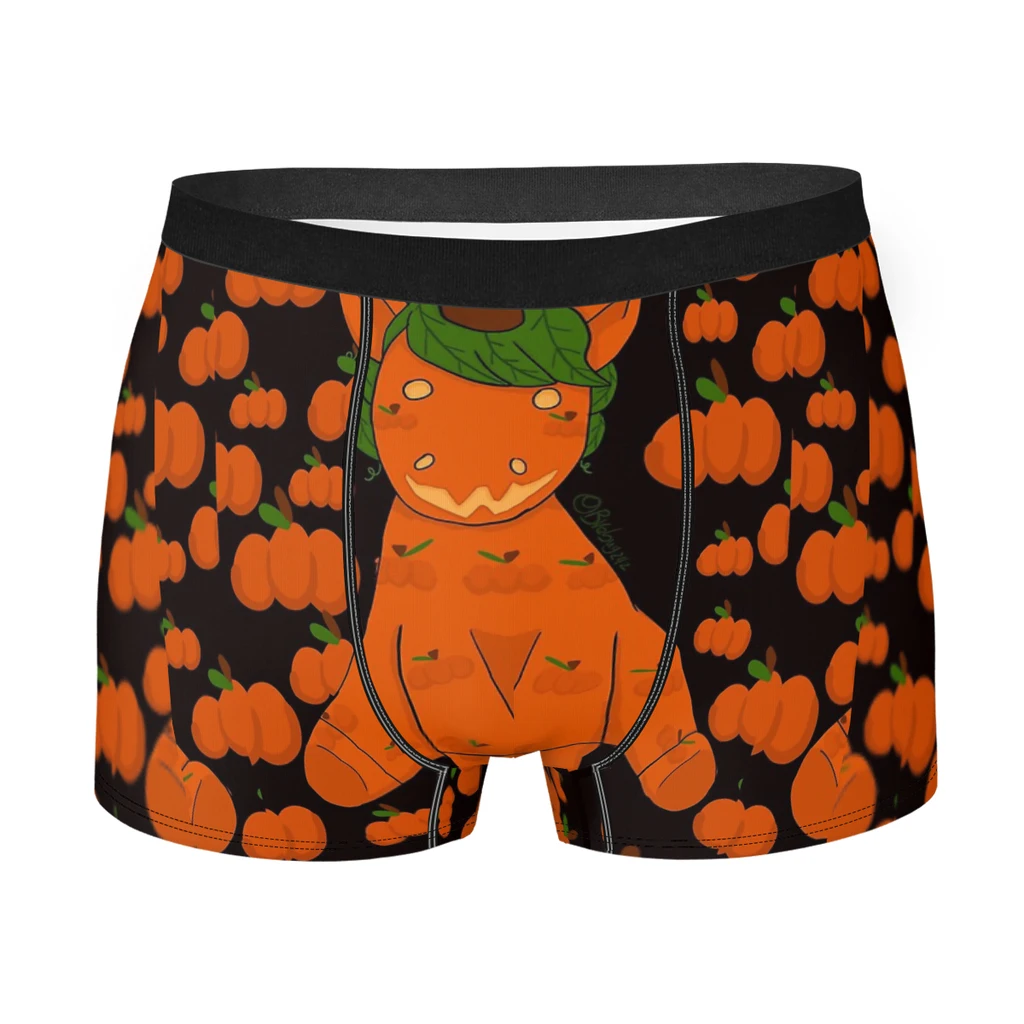 Pumpkin Zombie Unicorn Happy Halloween Underpants Breathbale Panties Men's Underwear Sexy Shorts Boxer Briefs