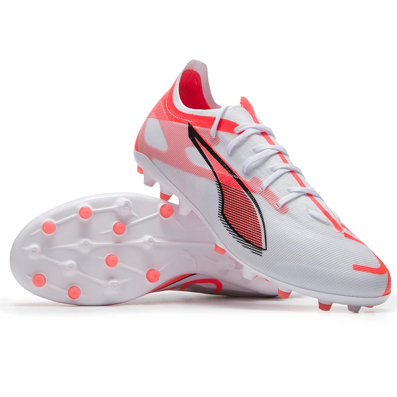 

Puma Men's and Women's Shoes Ultra 5 Match Mg Spiked Shoes for Grass Field Practical Training Shoes for Teenagers and Adults Competition Football Shoes 108348-01