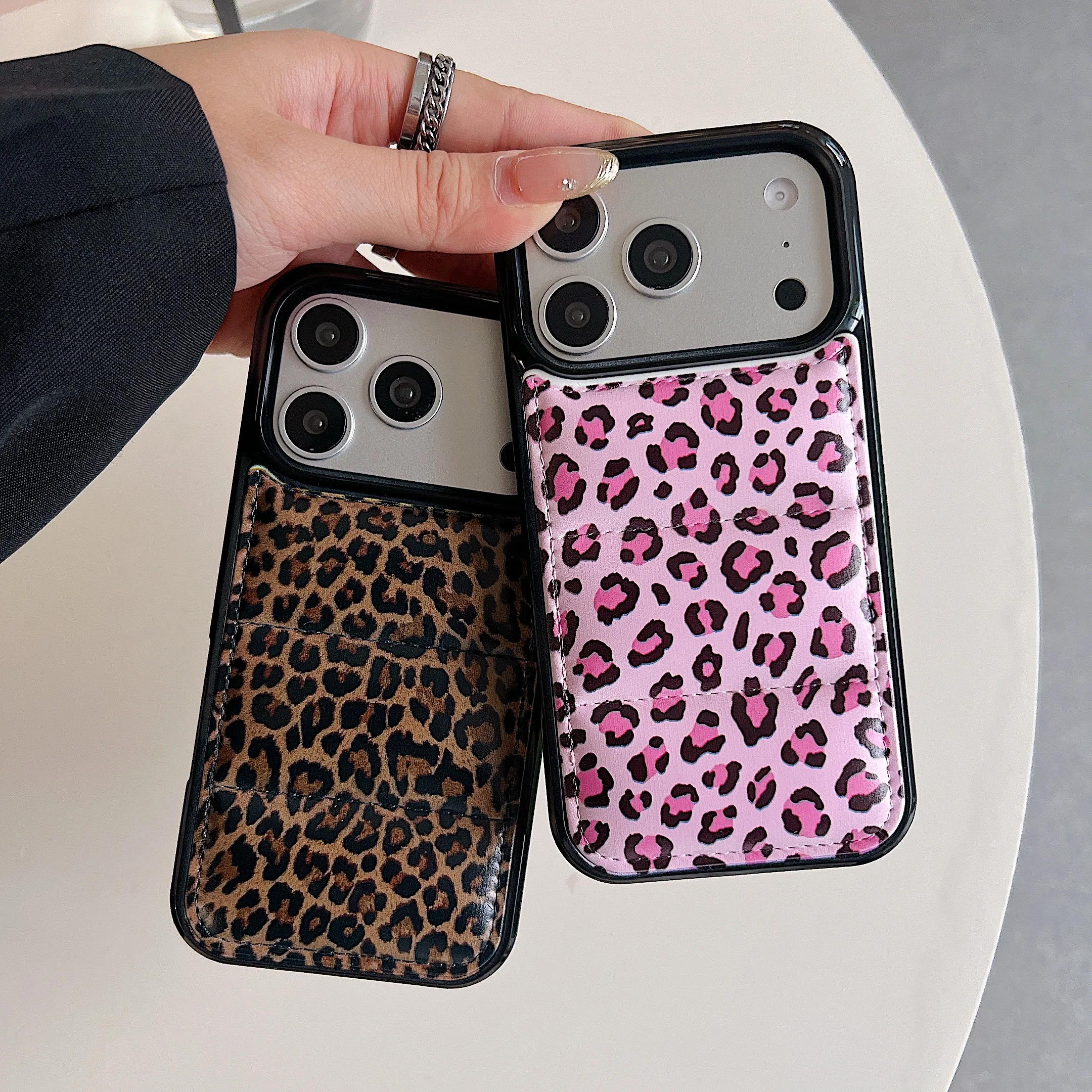 

Чехол для телефона Sexy Leopard 3D the Puffer для iPhone Air 17, 16, 15, 14, 13, 12, 11 Pro Max, пуховики, мягкий сенсорный хлопковый чехол