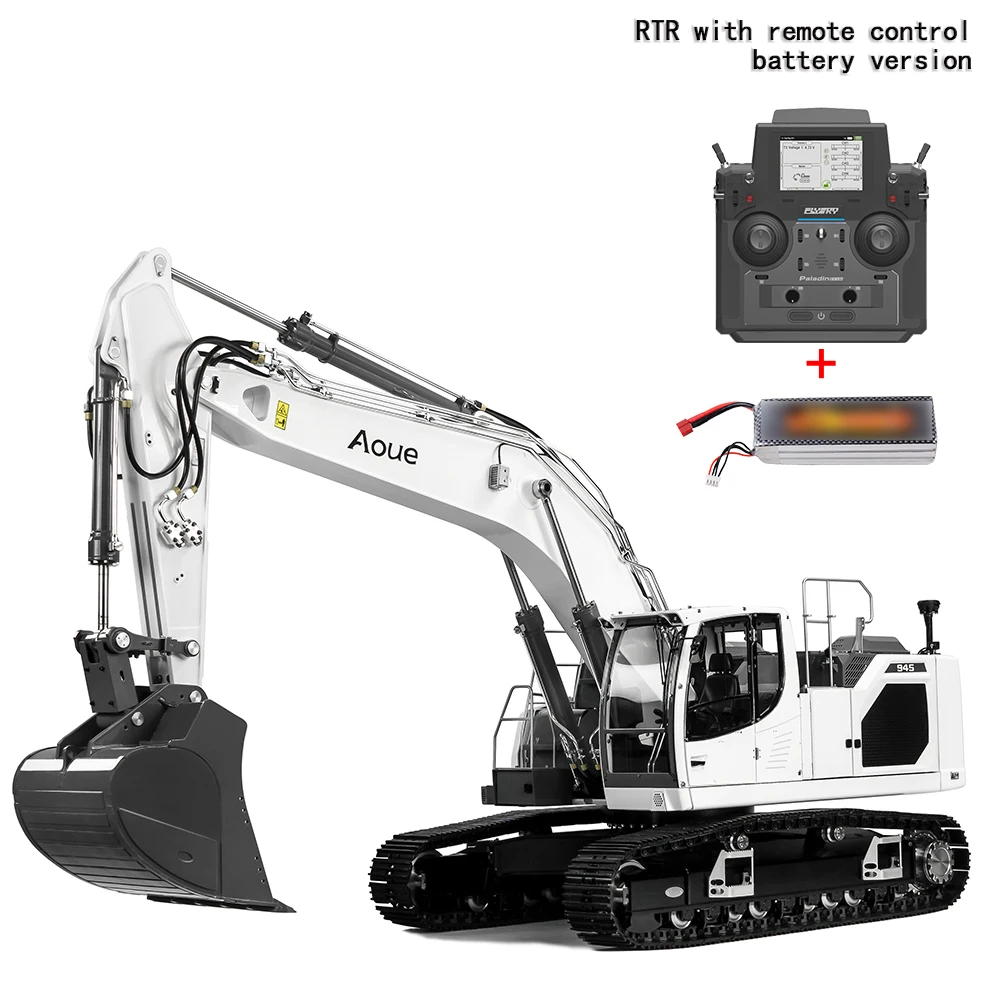 LESU 1/14 Metall RC Hydraulikbagger Ferngesteuerter Bagger Aoue LR945 Schwere maschinell fertiges Modell PL18EV Lite für Liebherr