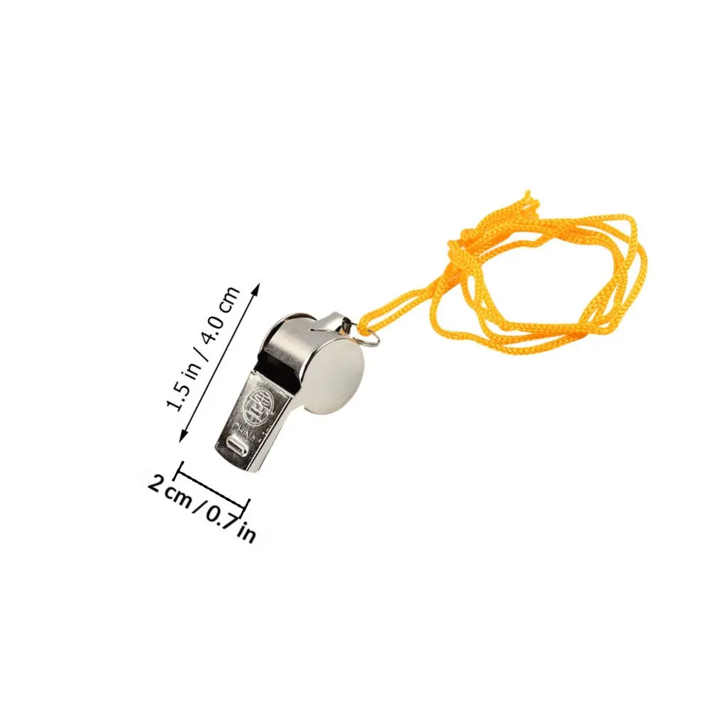 12Pcs Metal Whistle Multipurpose Loud Portable Whistle for Sports Training Pet Bird Outdoor Activities Travel Emergency