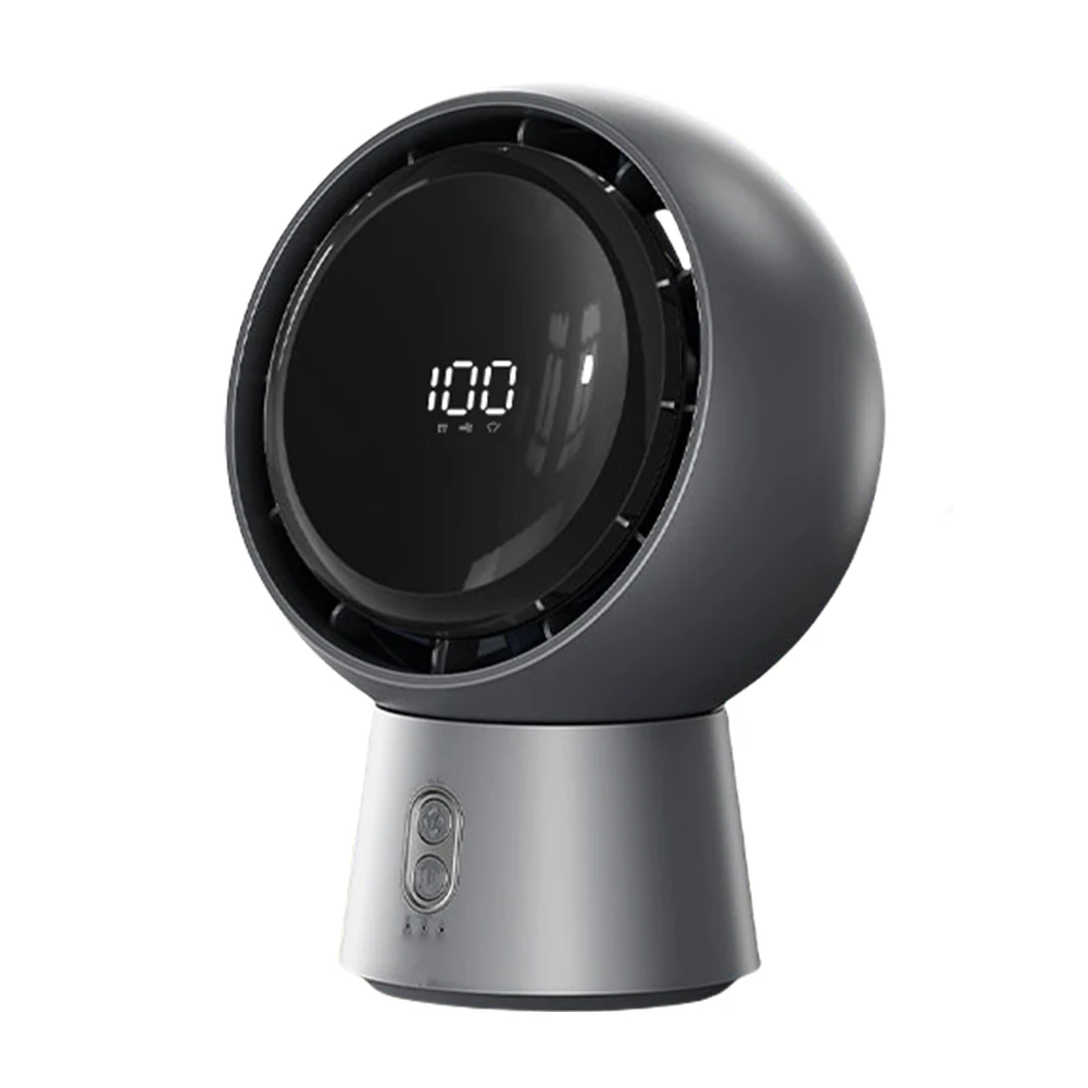 Rechargeable Remote Controlled Desk Fan with 100 Speed Levels 28DB Quiet Operation and 10 Hour Timer for Comfort