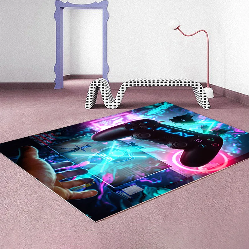 

Magical Game Pattern Carpets for Living Room Teen Bedroom Decoration Kids Play Area Rugs Washable Soft Anti-slip Floor Door Mats