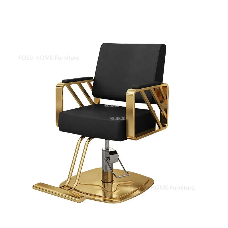 Light Luxury Hair Salon Barber Chairs Simple Salon Furniture for Beauty Salon Chair Lift Swivel Chair Special Hairdressing Chair