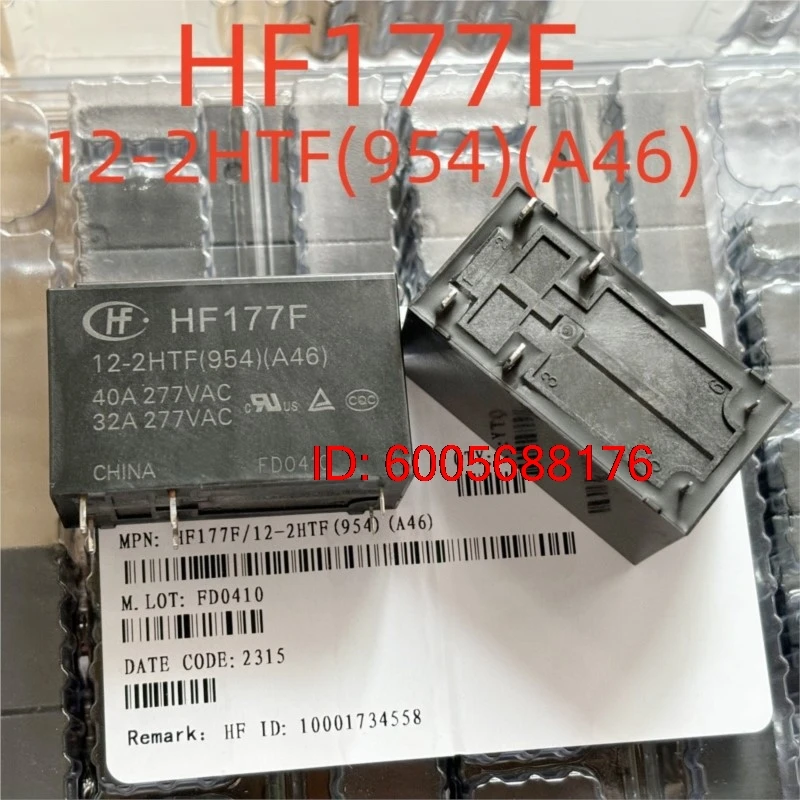 10PCS New HF177F 12-2HTF(954)(A46) Relay 6pins