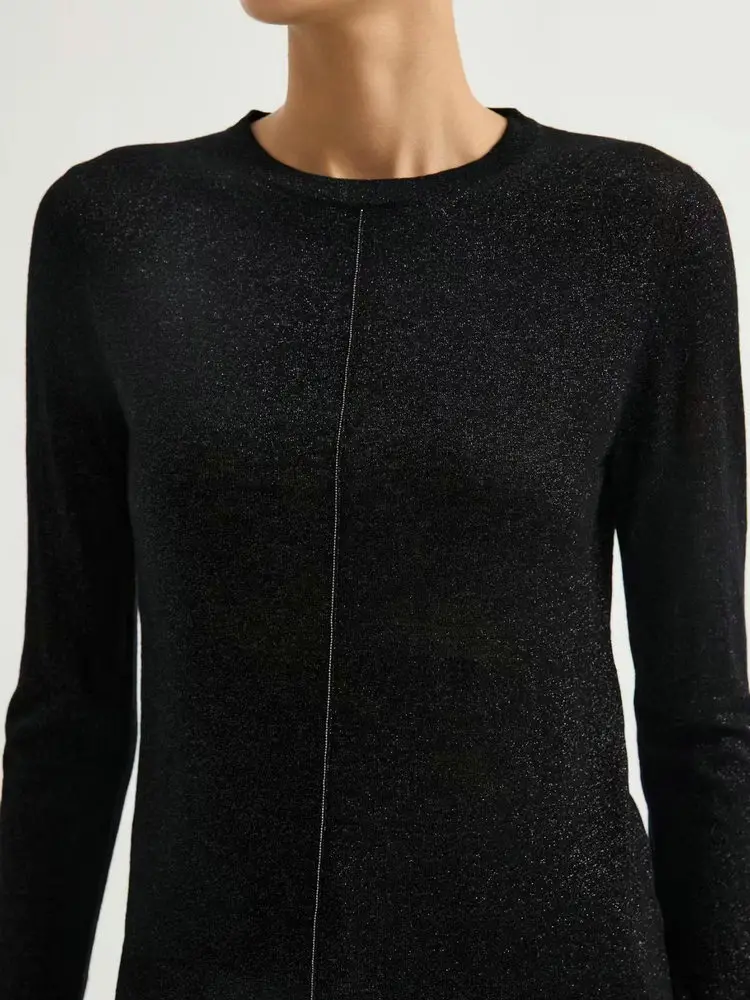 26 Autumn Winter New Round Neck Long Sleeve Knitted Shirt Top for Women