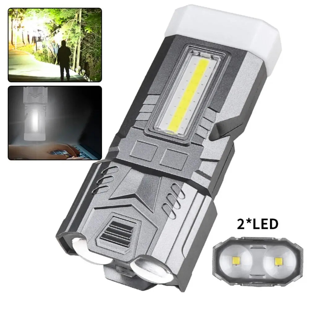 

COB Side Light Mini Strong Light Flashlight with Strong Magnet High-Powerful Portable Work Light Waterproof USB Rechargeable