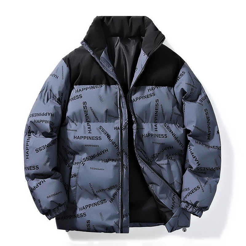 

Осенние и зимние утепленные куртки на хлопковой подкладке с высоким воротником и хлопчатобумажными пальто, наряды для пар, спортивная одежда на хлопковой подкладке.