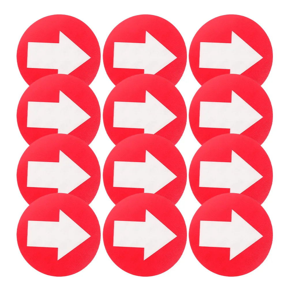 20Pcs Bright PVC Arrow Direction Signs Large Reflective Trail Markers Waterproof Outdoor Camping Stairway Marker