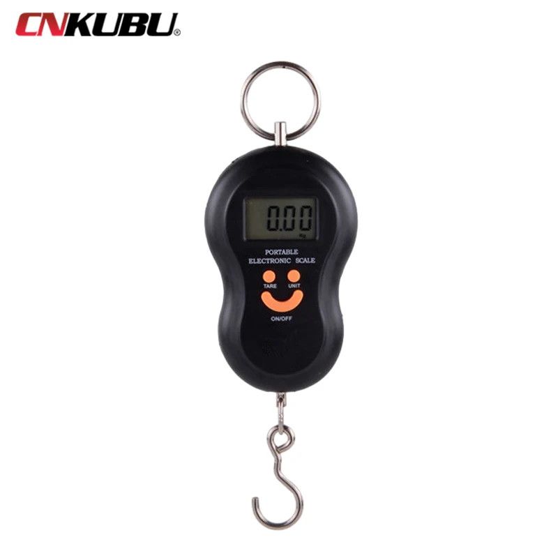 1pcs 50Kg /10g LCD Digital Scales Portable Hanging Scale BackLight Fishing Pocket Electronic Weight Scale Luggage Mini Scale