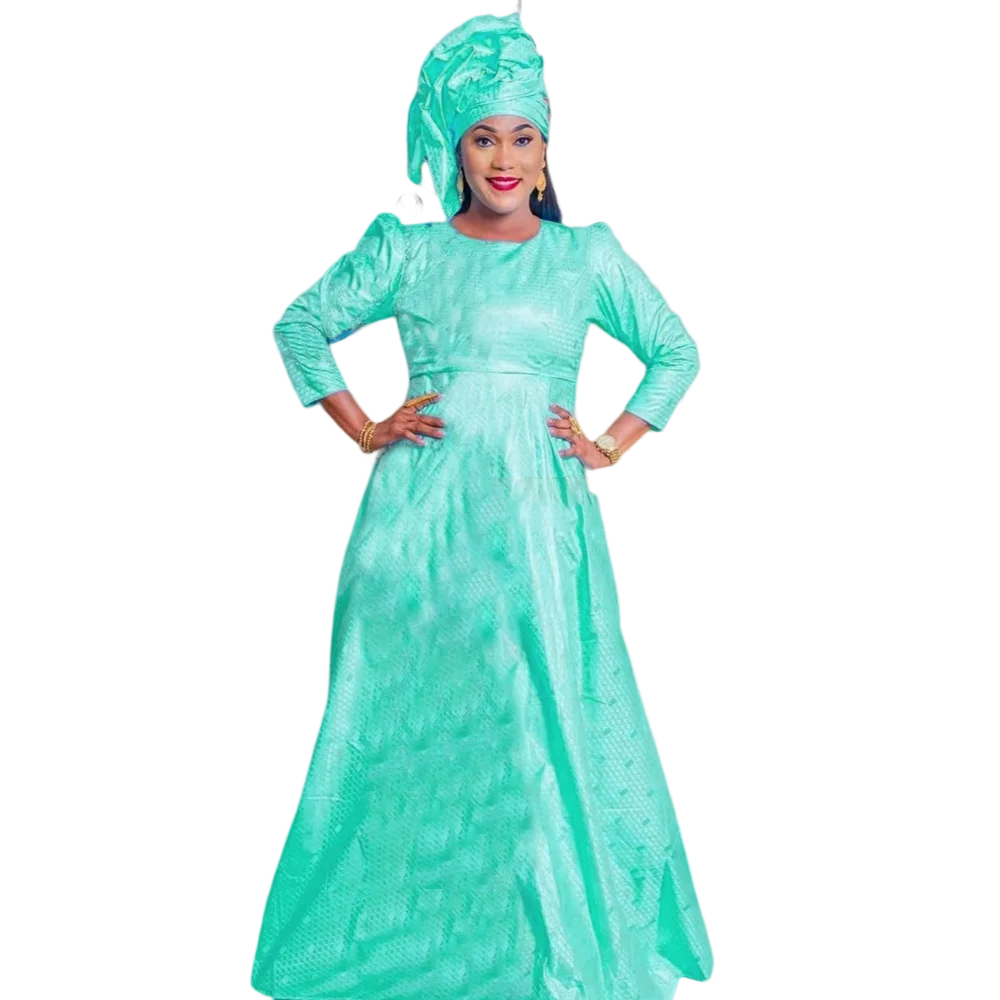 

African Bazan Style Custom New Dress Print Elegant Classic Plus Size Fit Four Seasons Wedding Gown