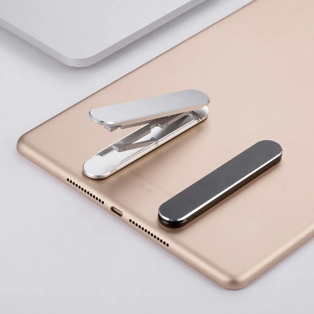 Adjustable Aluminium Alloy Tablet Stand Stable Self-adhesive Tablet Holder Lightweight Portable Desktop Stand Holder