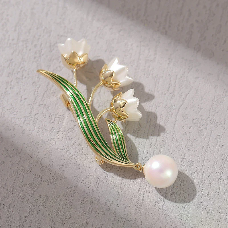 Mode Pflanze Glocke Orchidee Blume Broschen Frauen Kleidung Mantel Schmuck Party Zubehör Geschenke