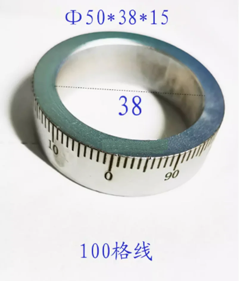 

New 0-100 Dial Outer Diameter 50x Inner Hole 38x Thick 15mm Scale Ring 45# Steel Machine Tool Accessories Accurate Durable