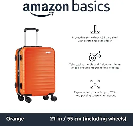 3-Piece Luggage Sets with Wheels, Hardside Expandable Suitcase With Four Spinner Wheels and Scratch-Resistant Surface, Suitcase