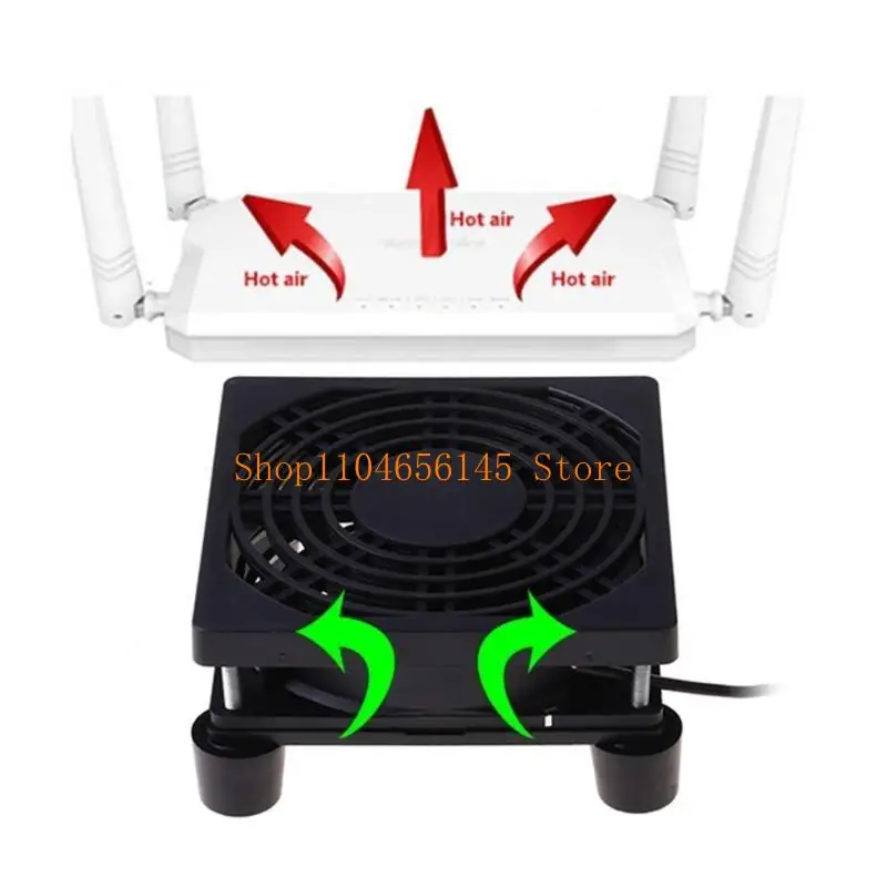 652F 120mm 5V USB Powered PC Router Fans High Airflow Cooling Fan for Router Modem Receiver DVR TV Box Computer Accessories