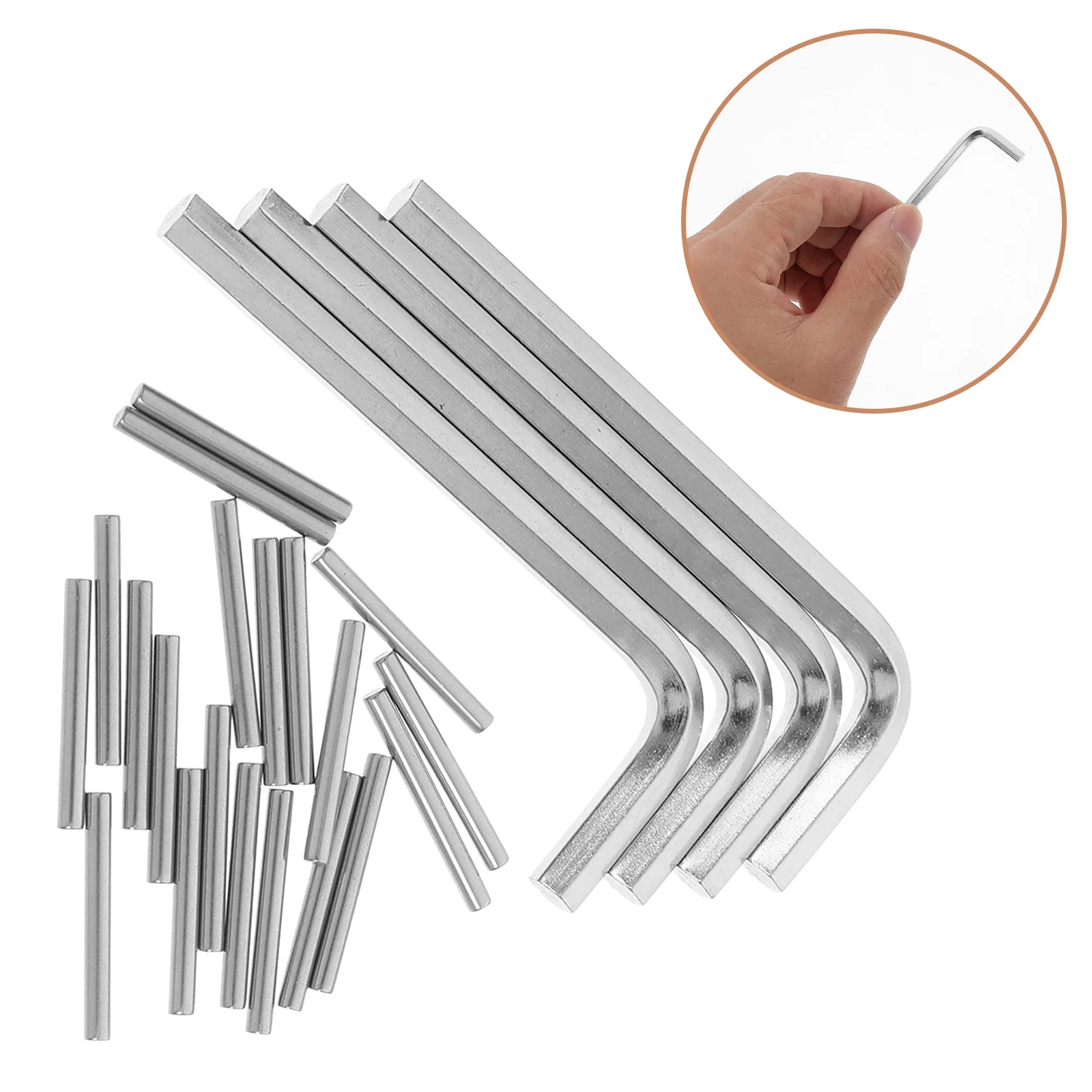 

Stainless Steel Shelf Support Kit Hex Key Metal Shelf Pins Heavy Duty Pegs Secure Shelving Solutions Pegs for Shelves