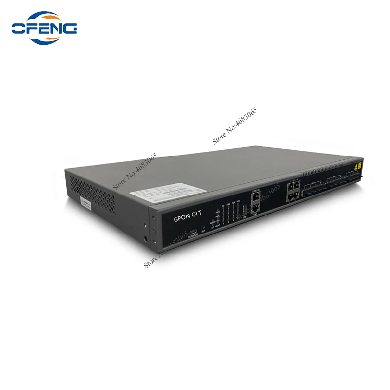 GPON OLT 8 Ports L3 Series FTTH OLT Fiber Optic Equipment 8*PON port 4*10GE/GE SFP 4GE RJ45 uplink port AC power customized